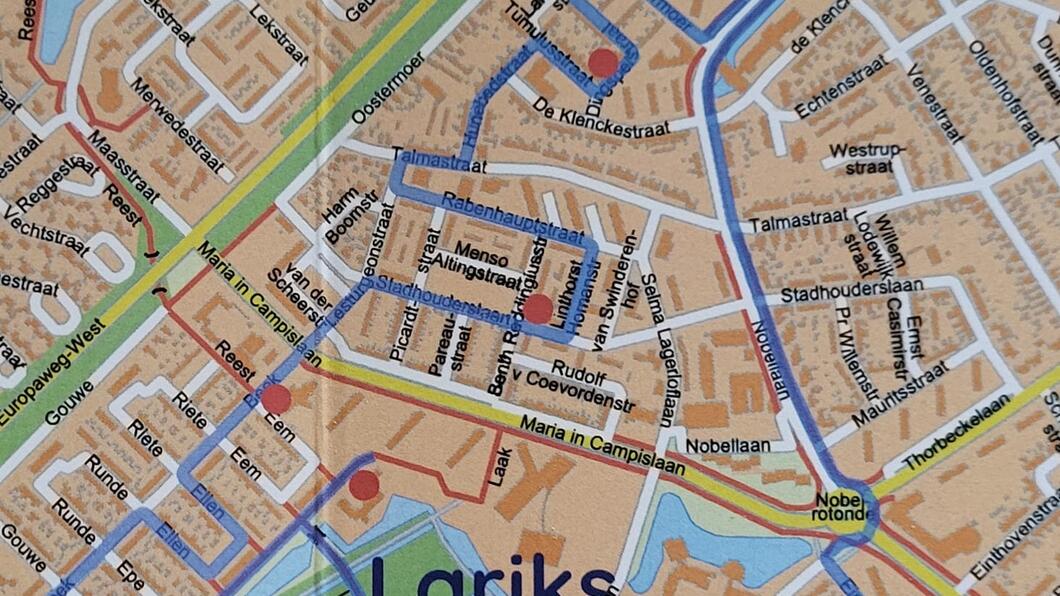 Plattegrond Lariks wijk