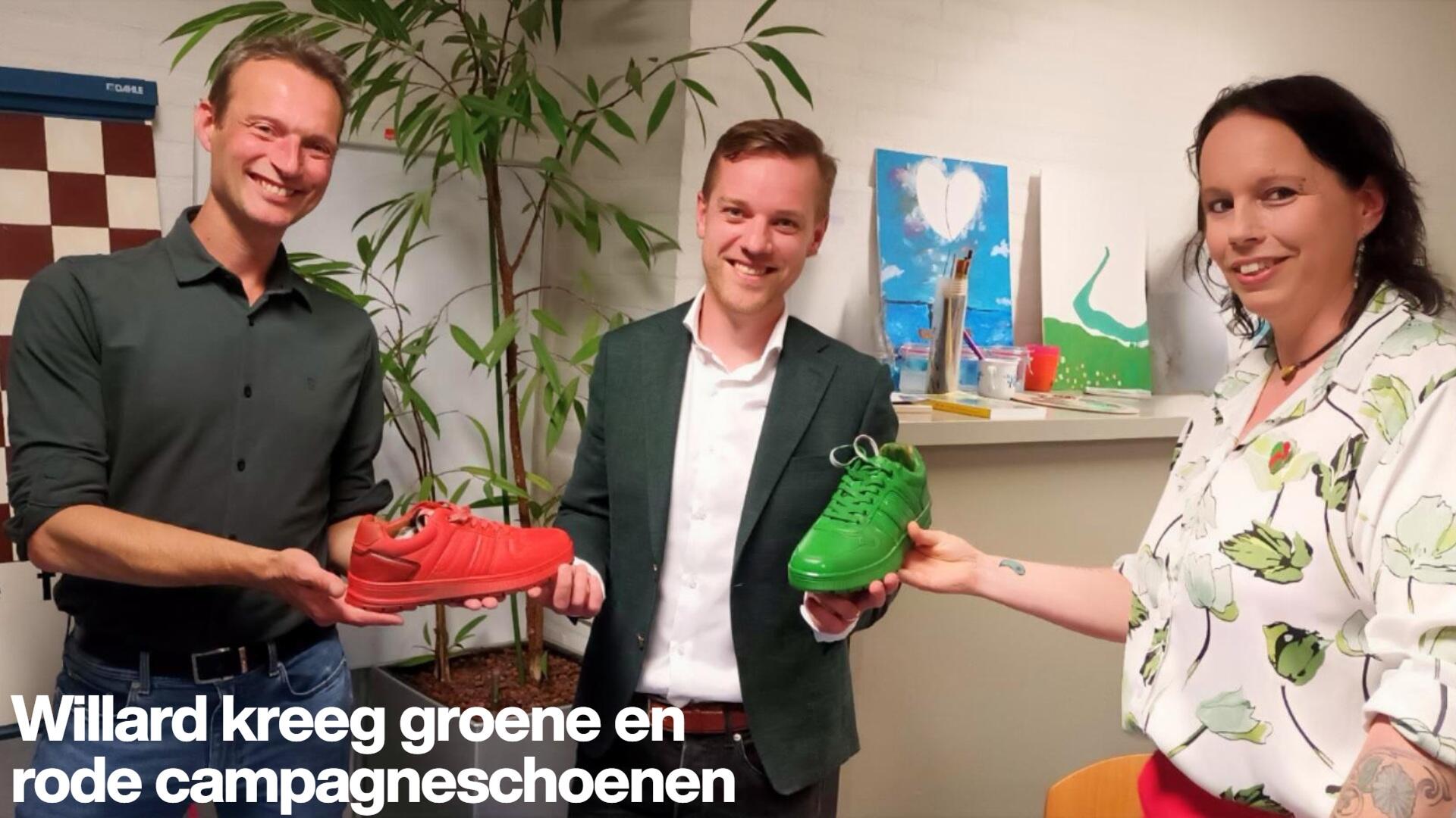 Willard, Ireen en Vincent en de Rode en Groene schoen